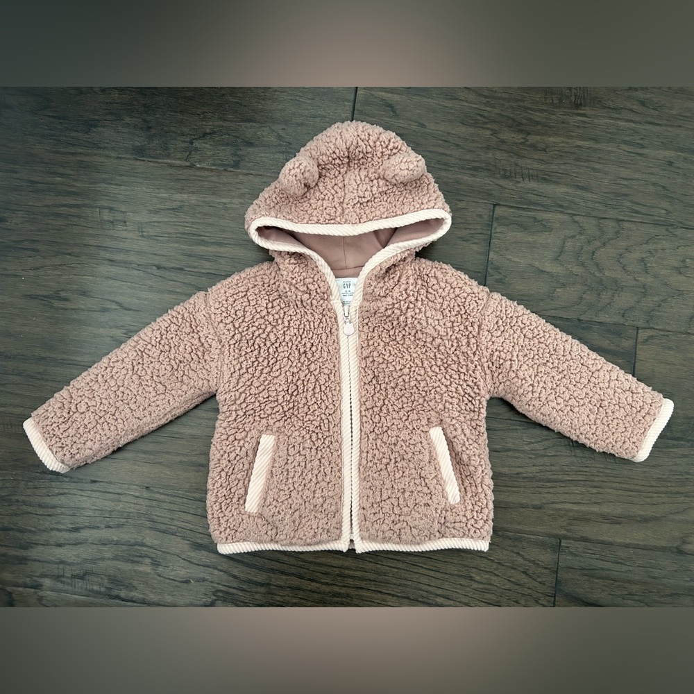 Baby Gap Pink Sherpa Jacket | 12-18Months